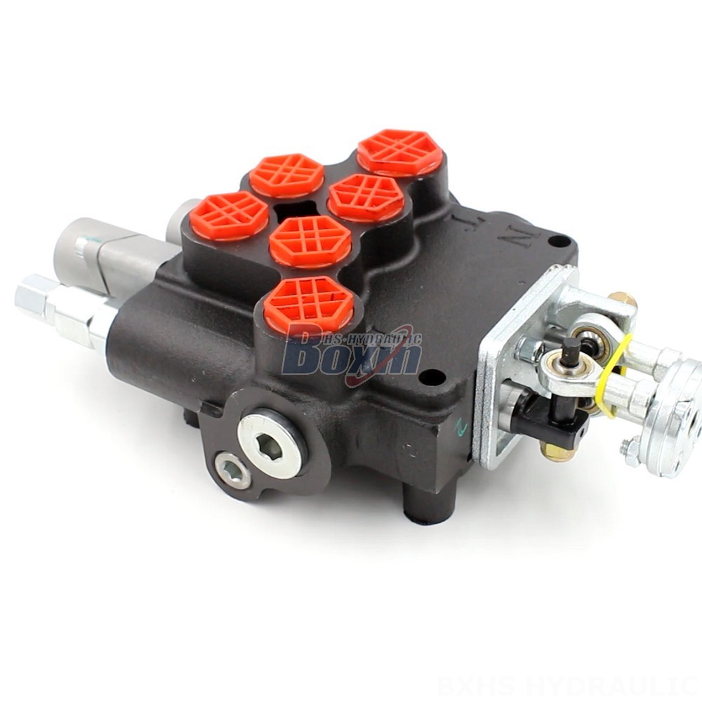 P80-G12-G34 Manual Joystick 2 Spool Monoblock Directional Valve Manufacturer cover photo
